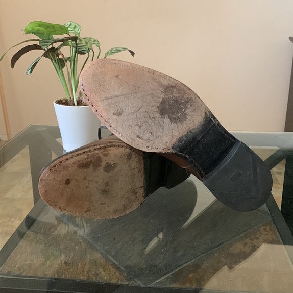 ALLEN EDMONDS Carlyle Plain-Toe Leather Oxfords - Picture 8 of 9